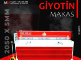 2050 x 5mm Rediktörlü Giyotin Makas - Guillotine Machines 