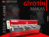 2550 x 4mm Rediktörlü Giyotin Makas - Guillotine Machines 
